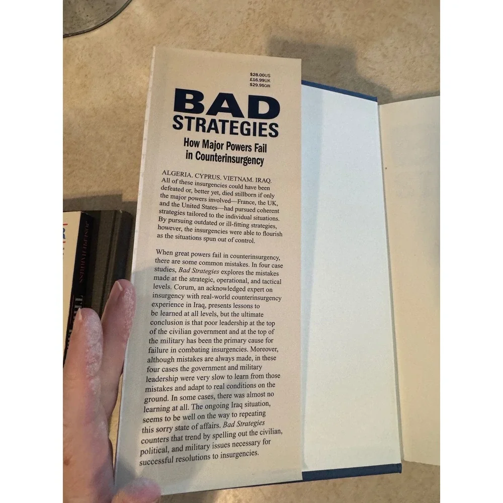 Bad Strategies James S Corum Counterinsurgency Military History Hardcover Book
